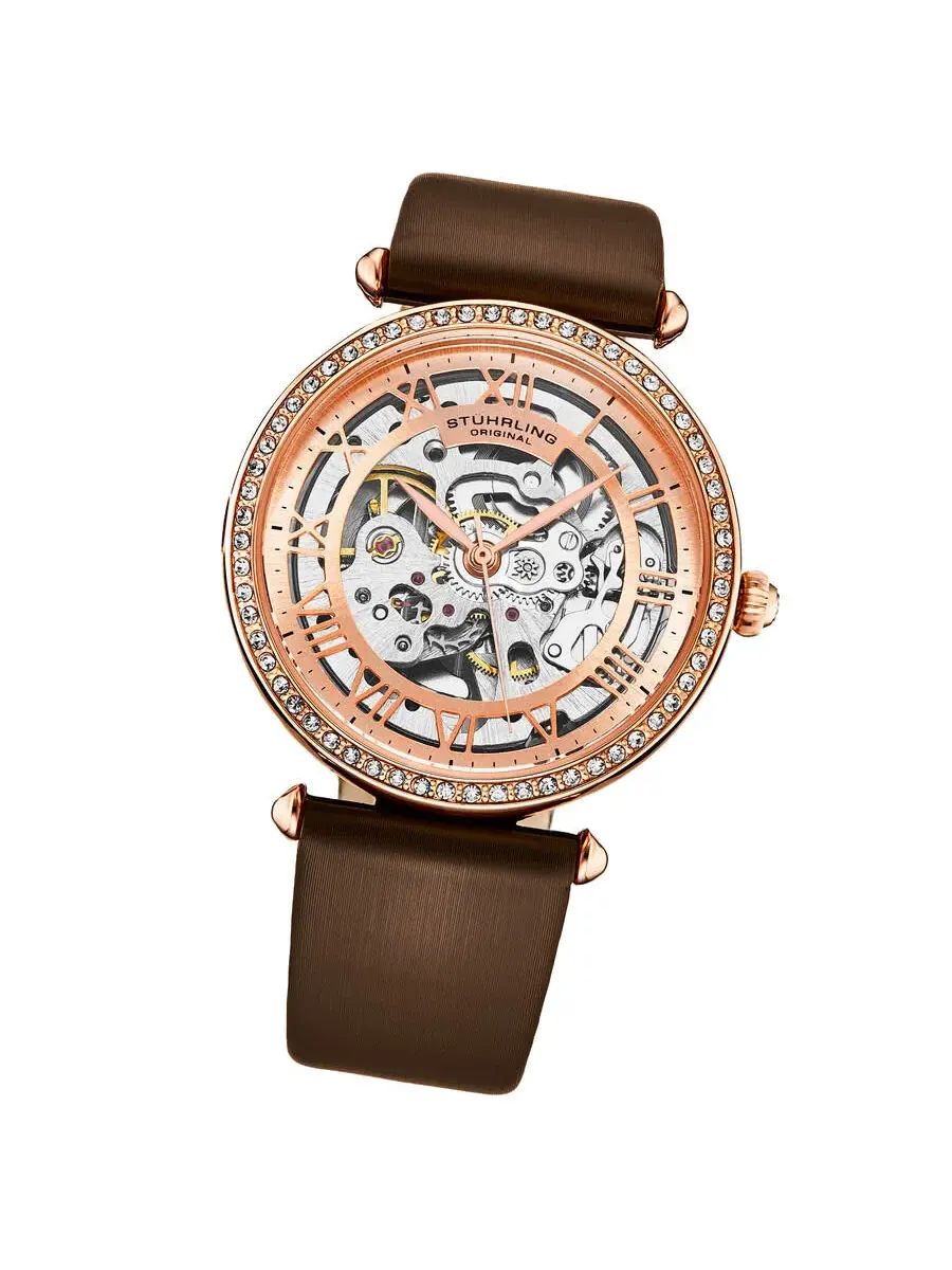 Женские часы Stuhrling Original Legacy Automatic с розовым золотым циферблатом M17193 — изображение 2 из 4