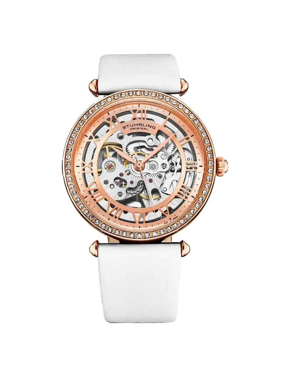 Женские часы Stuhrling Original Legacy Automatic с розовым золотым циферблатом M17194 — изображение 1 из 4
