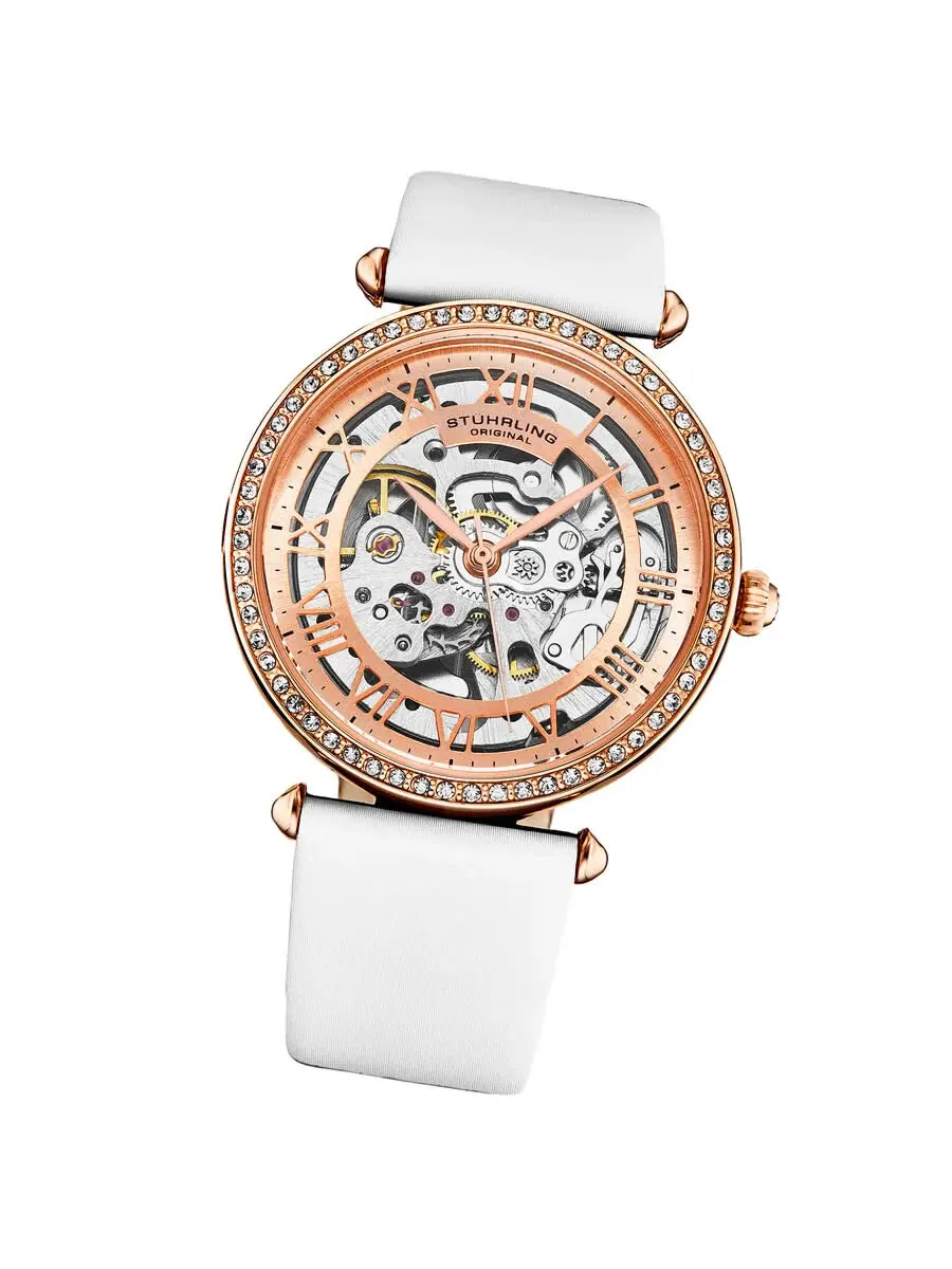 Женские часы Stuhrling Original Legacy Automatic с розовым золотым циферблатом M17194 — изображение 2 из 4
