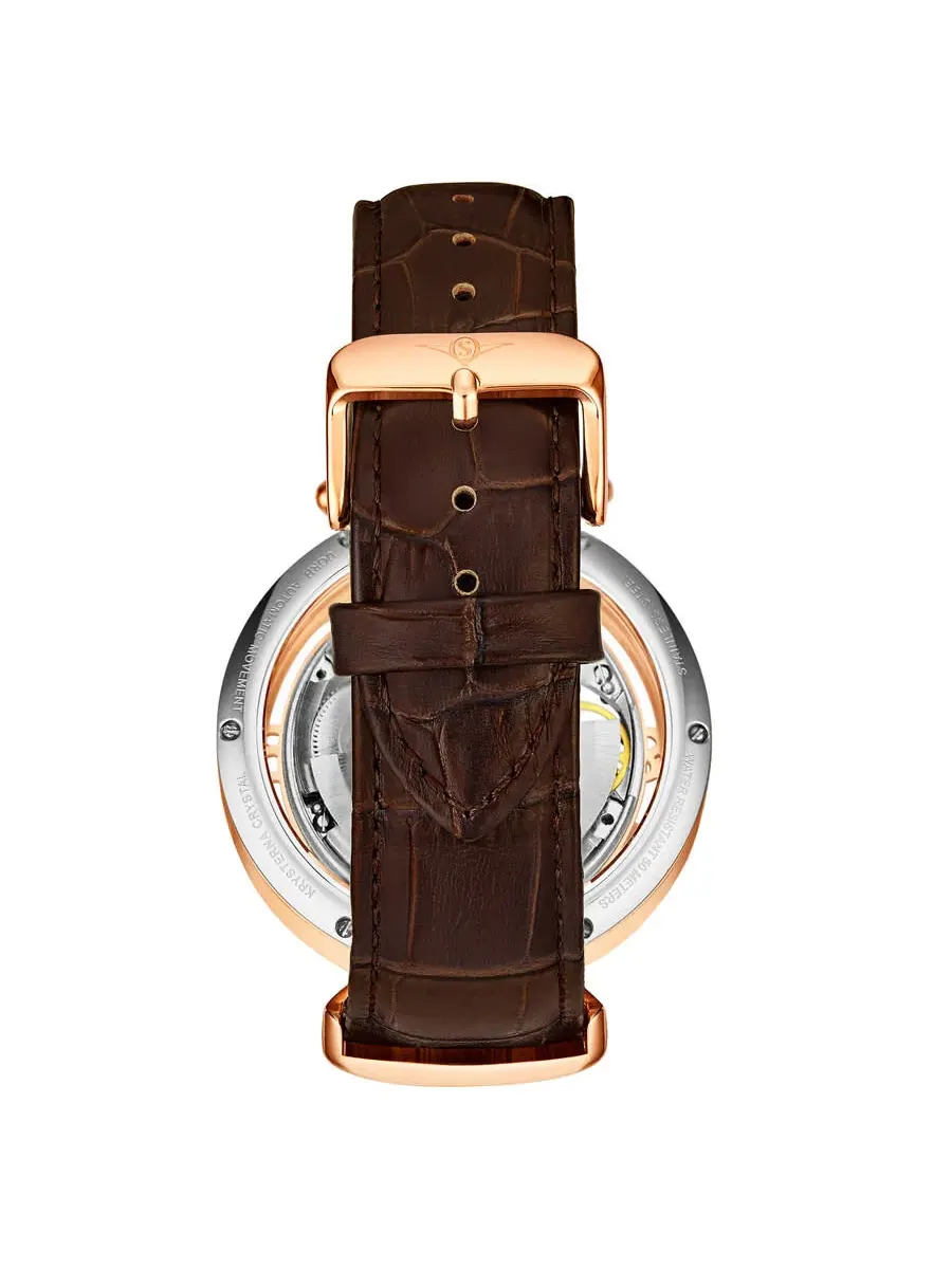 Мужские часы Stuhrling Original Legacy Automatic с розовым золотым циферблатом M16752 — изображение 2 из 2