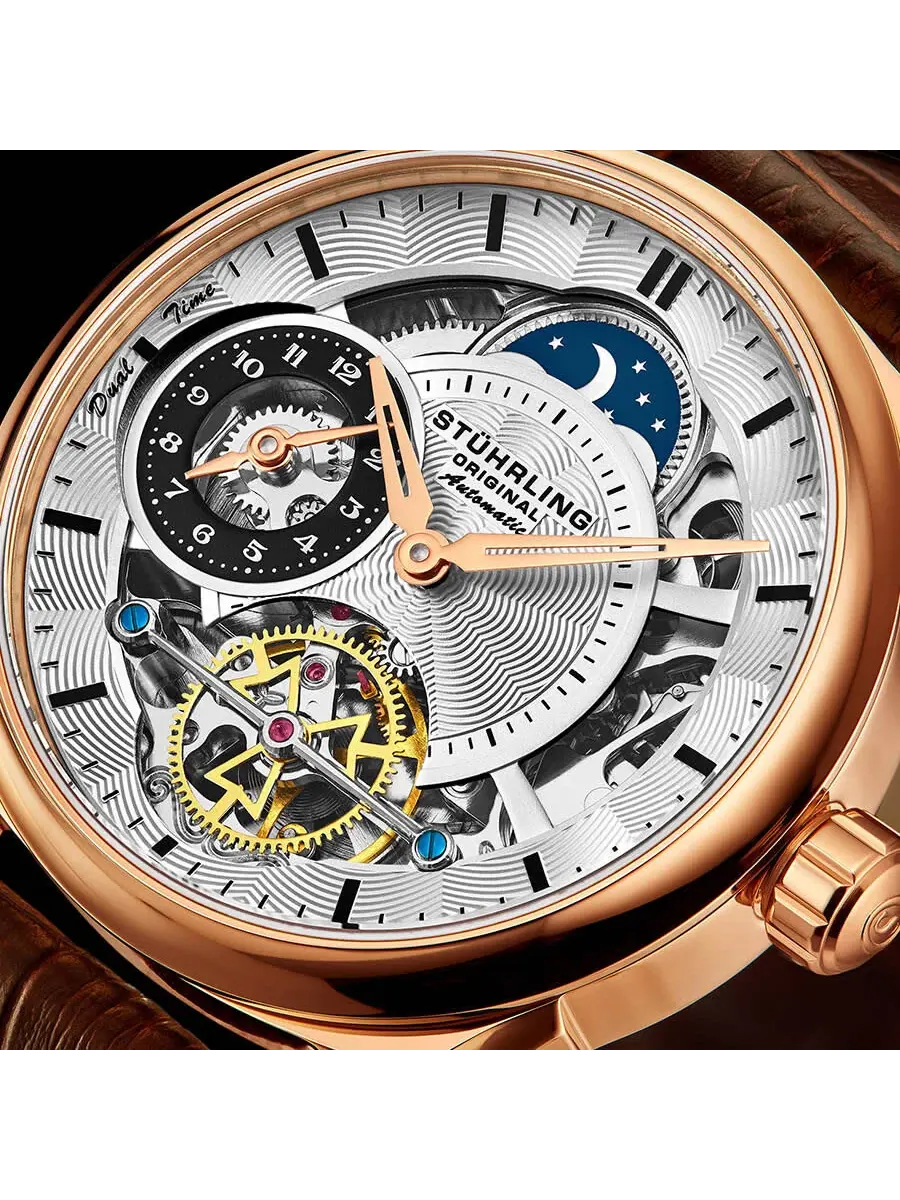 Мужские часы Stuhrling Original Legacy Automatic с серебристым циферблатом M13509 — изображение 4 из 4