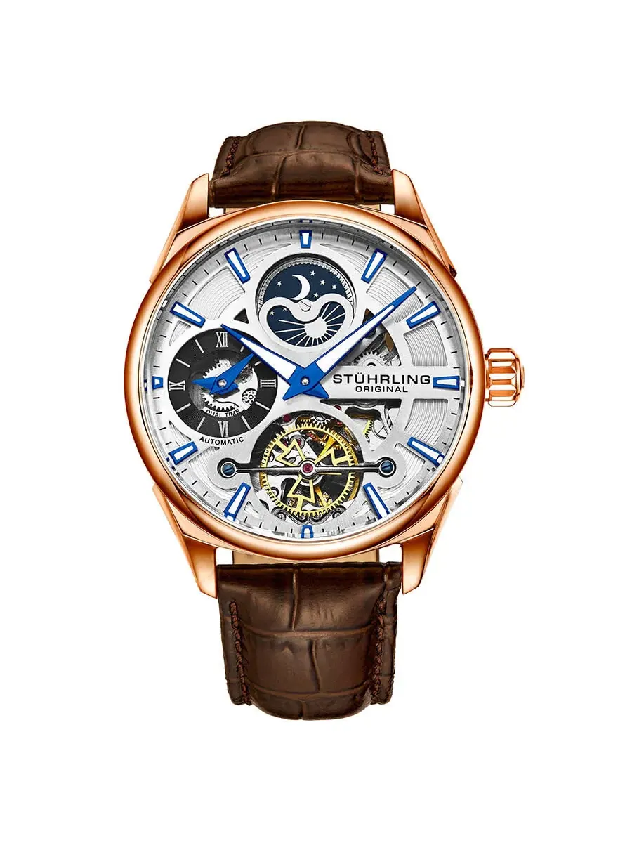 Мужские часы Stuhrling Original Legacy Automatic с серебристым циферблатом M13590 — изображение 1 из 4