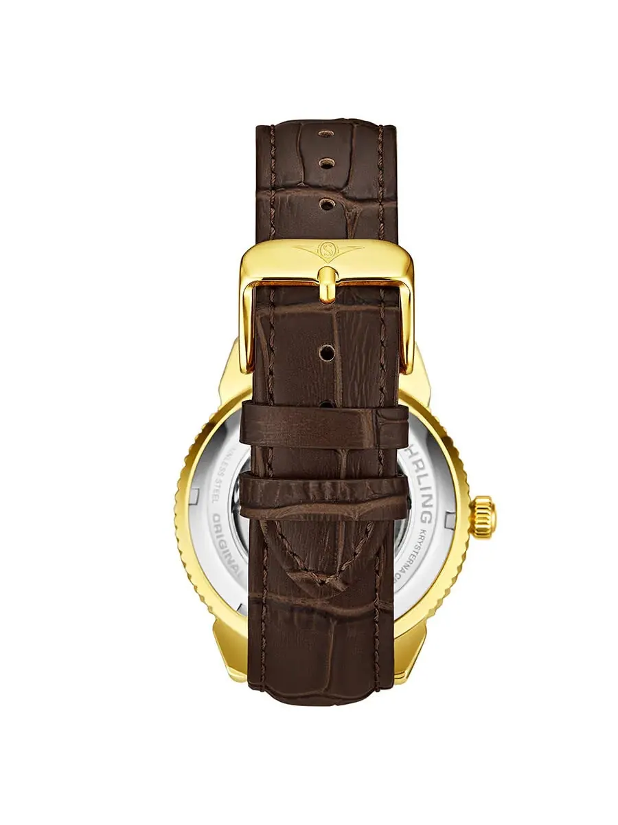 Мужские автоматические часы Stuhrling Original Legacy с белым циферблатом, модель M13628 — изображение 2 из 2