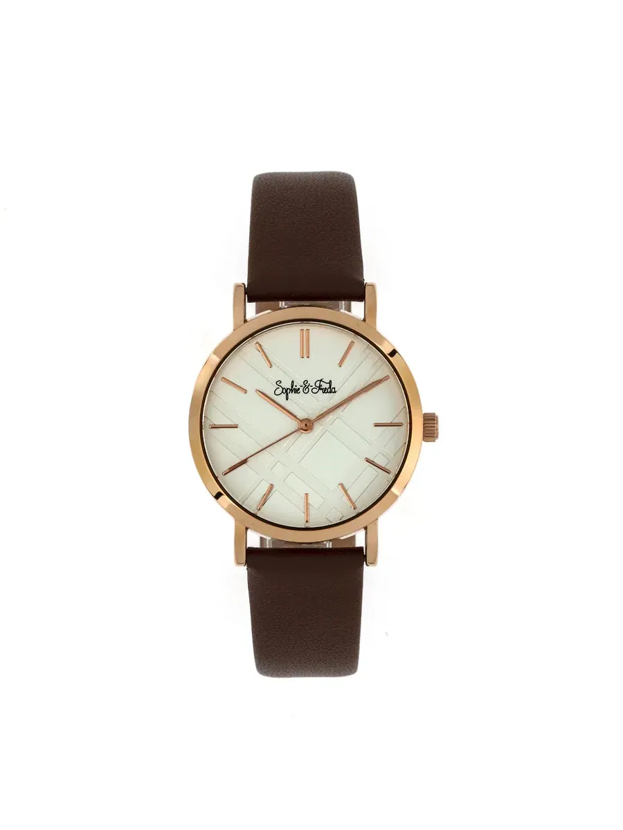 Женские часы Sophie And Freda Budapest с белым кварцевым циферблатом SF5004
