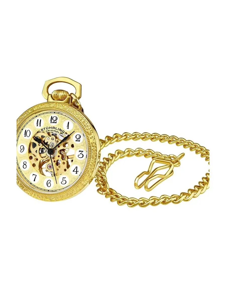 Мужские часы Stuhrling Original Legacy с золотистым циферблатом, модель M15585 — изображение 1 из 1