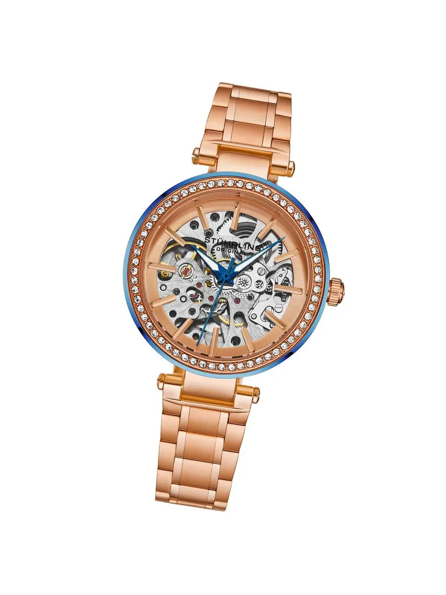 Женские автоматические часы Stuhrling Original Legacy с циферблатом из розового золота, модель — изображение 2 из 2