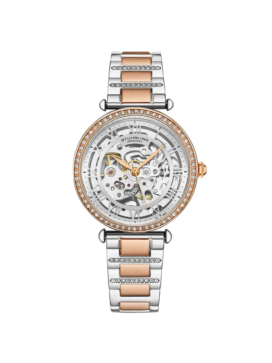 Женские автоматические часы Stuhrling Original Legacy с серебристым циферблатом, модель M17971 — изображение 1 из 3