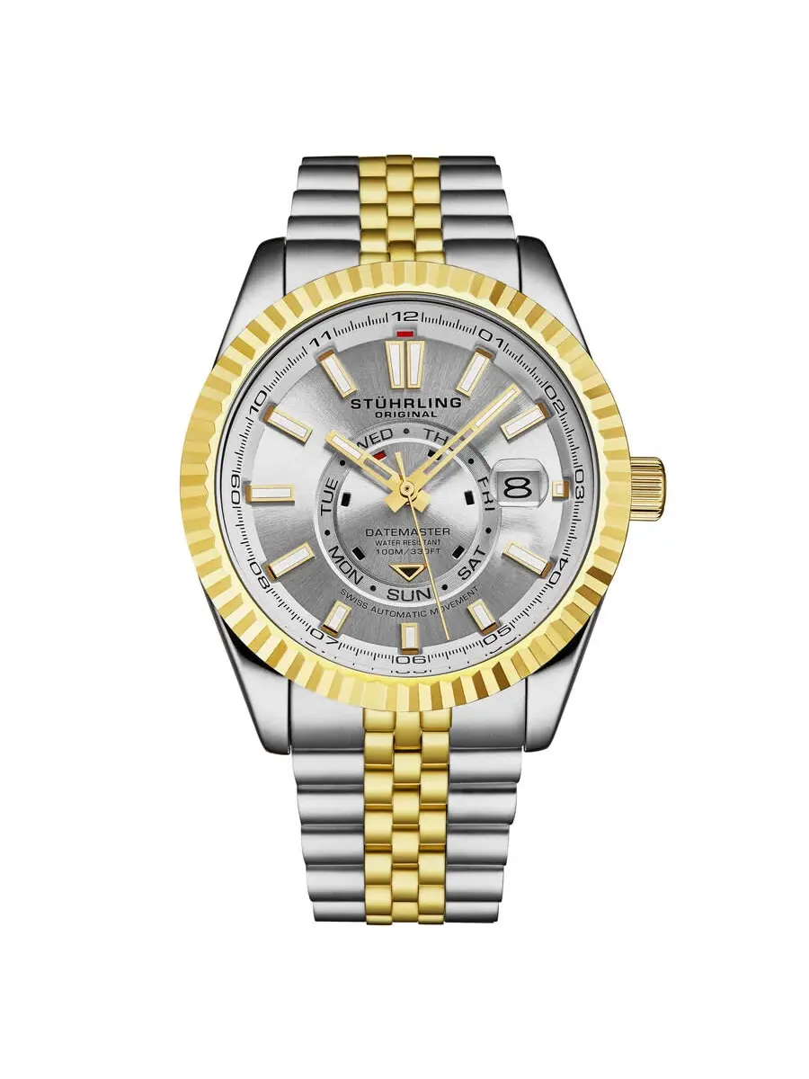 Мужские часы Stuhrling Original Symphony Automatic с серебристым циферблатом M18243 — изображение 1 из 2