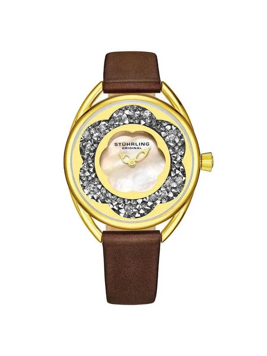 Женские часы Stuhrling Original Symphony с серебристым циферблатом M15594 — изображение 1 из 1, оттенок желтый золотистый