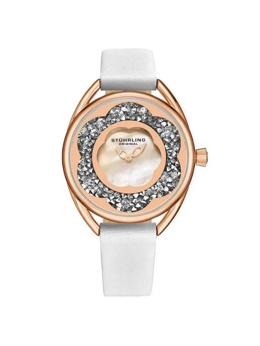 Женские часы Stuhrling Original Symphony с серебристым циферблатом M15595 — изображение 1 из 1, оттенок розовый золотистый