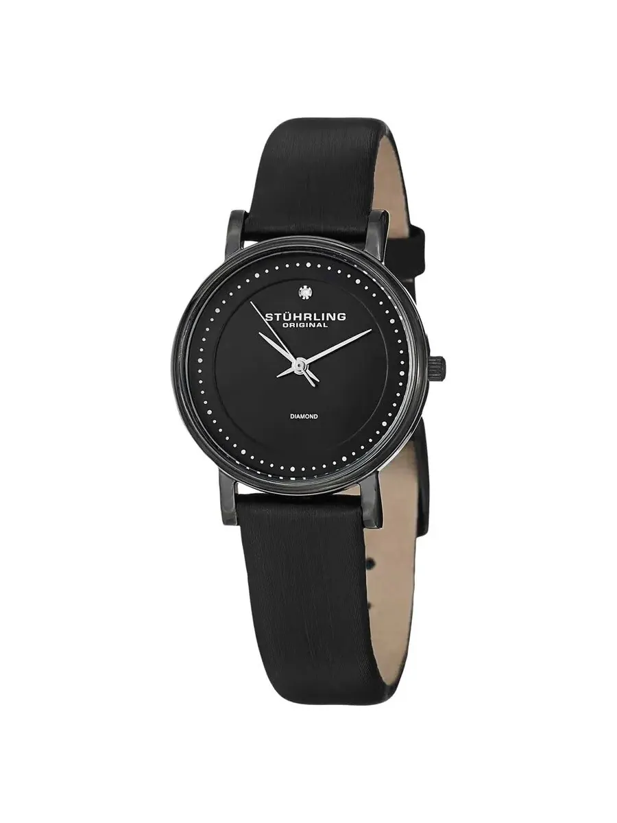 Женские часы Stuhrling Original Vogue с черным циферблатом M15422 — изображение 1 из 1, оттенок черный