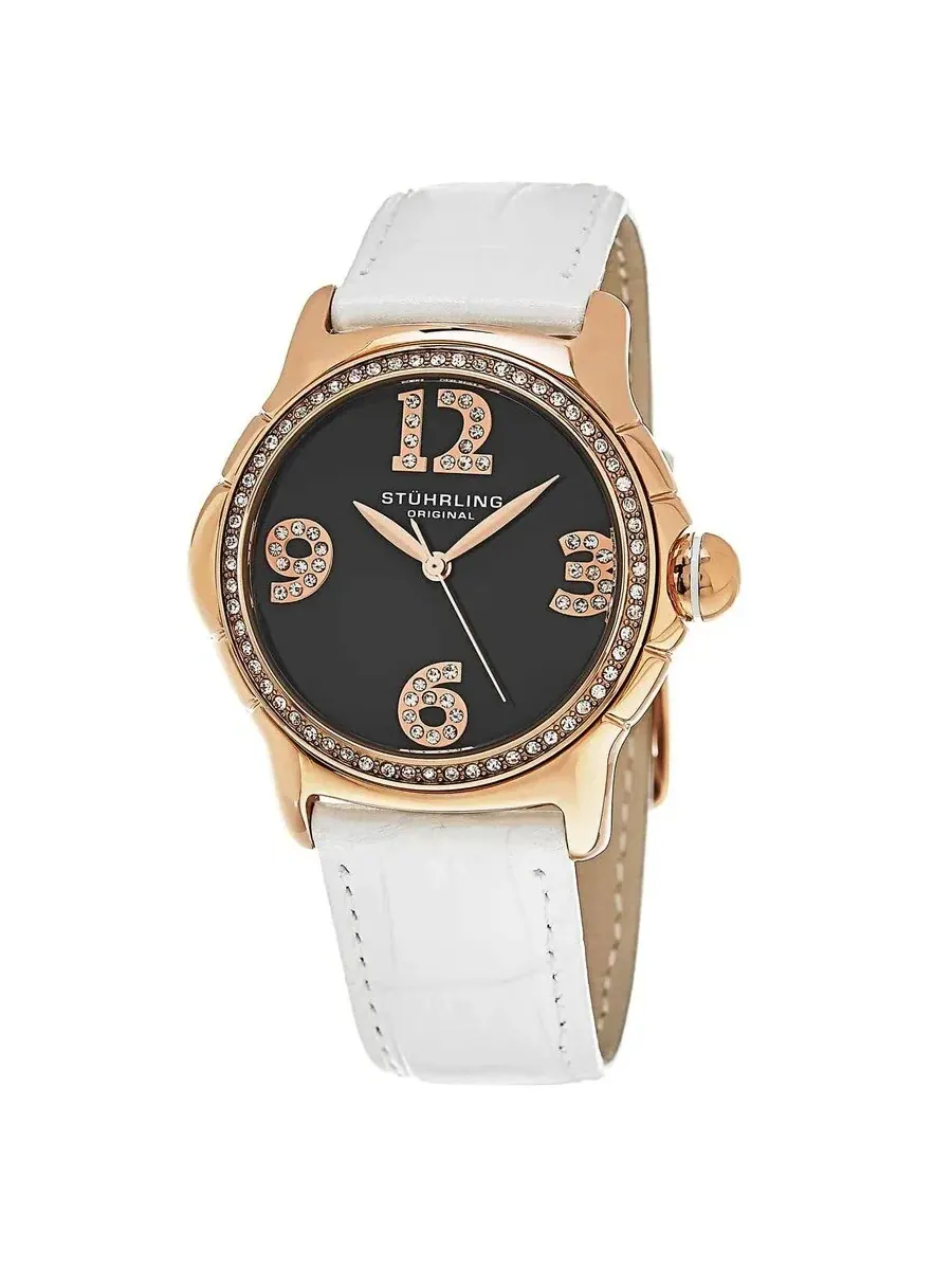 Женские часы Stuhrling Original Vogue с серым циферблатом M15346 — изображение 1 из 1, оттенок розовый золотистый