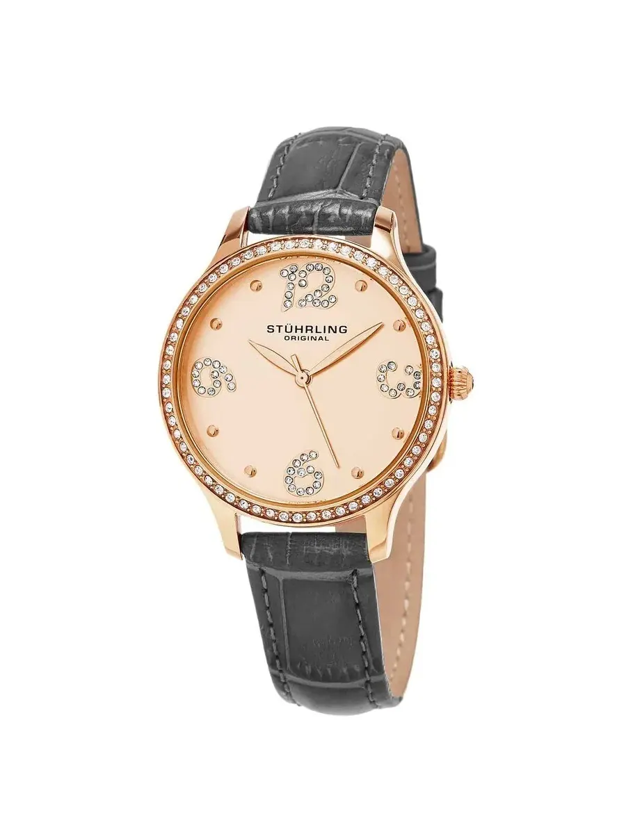 Женские часы Stuhrling Original Vogue с циферблатом розового золота M15313 — изображение 1 из 1, оттенок розовый золотистый
