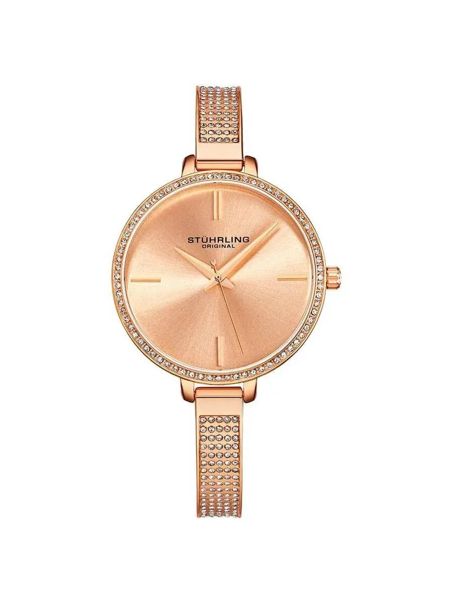 Женские часы Stuhrling Original Vogue с циферблатом розового золота M15754 — изображение 1 из 1, оттенок розовый золотистый