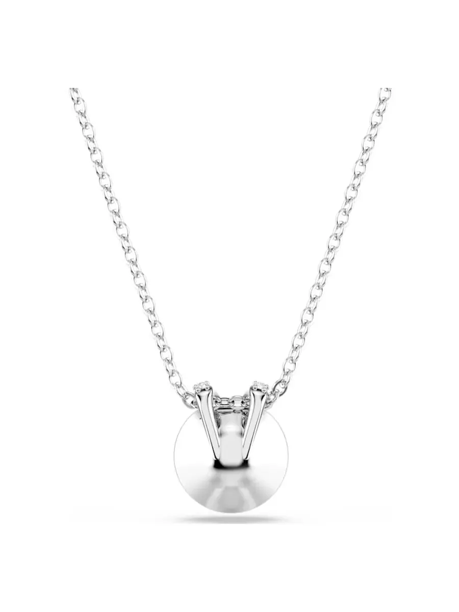 Кулон-ожерелье Swarovski Bella V с кристаллом — изображение 3 из 4, оттенок синий/серебристый
