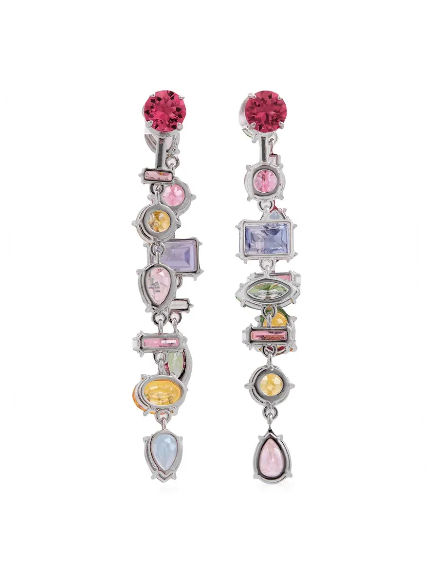 Ассиметричные каплевидные серьги Swarovski Gema — изображение 3 из 3, оттенок мульти