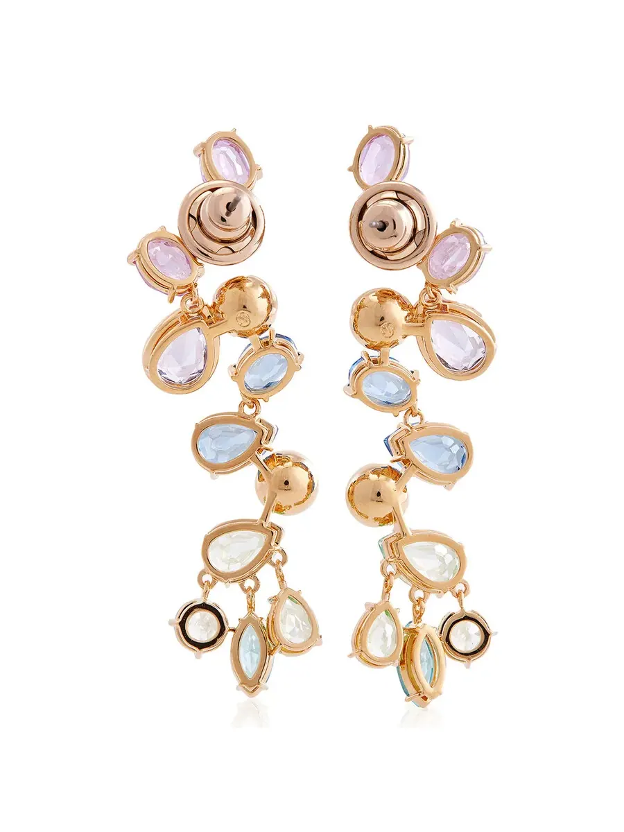 Серьги Swarovski Gema с кристаллами в золоченом покрытии — изображение 3 из 3, оттенок мульти
