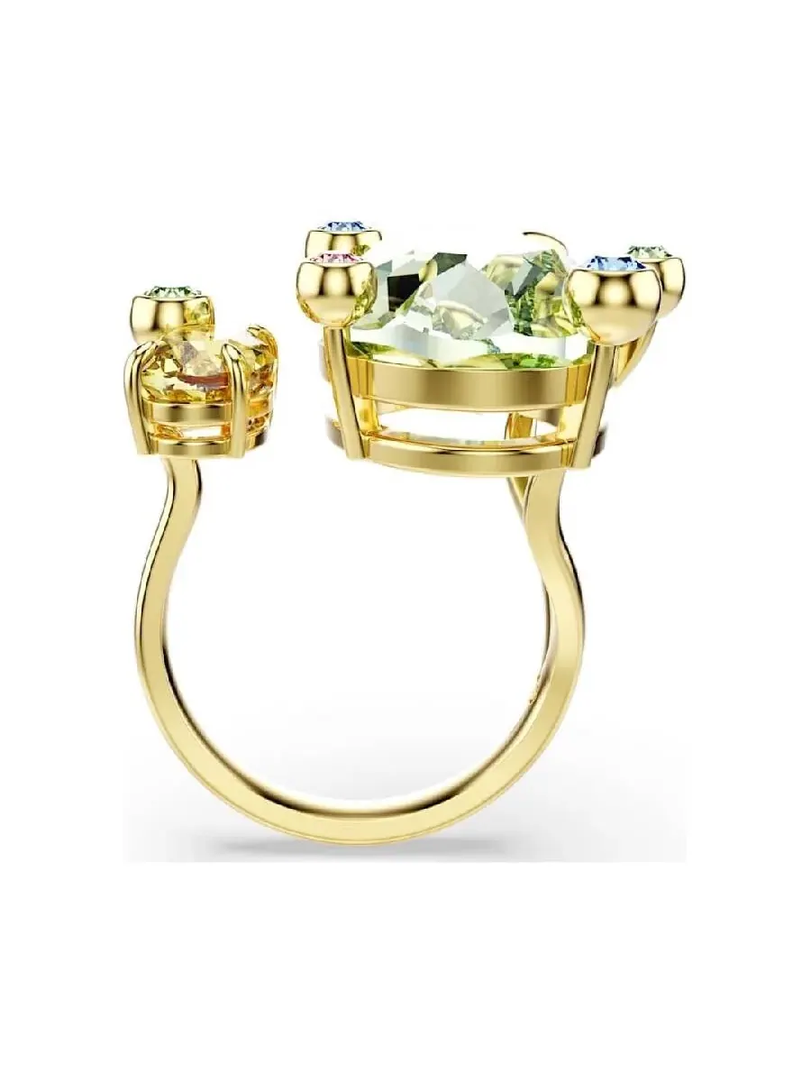 Кольцо Swarovski Gema с разноцветными вставками и разными огранками, открытое — изображение 2 из 4, оттенок мульти
