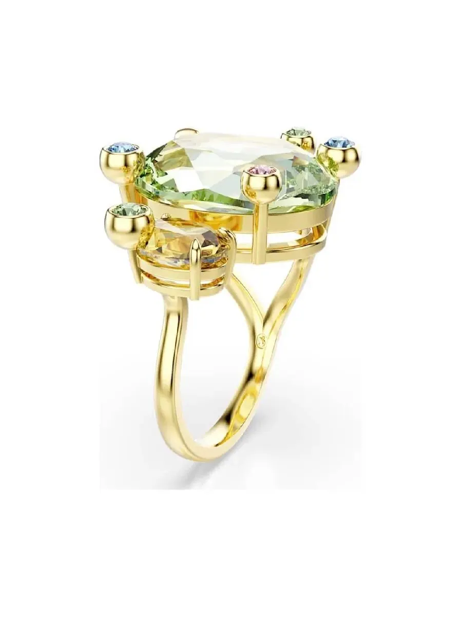 Кольцо Swarovski Gema с разноцветными вставками и разными огранками, открытое — изображение 3 из 4, оттенок мульти