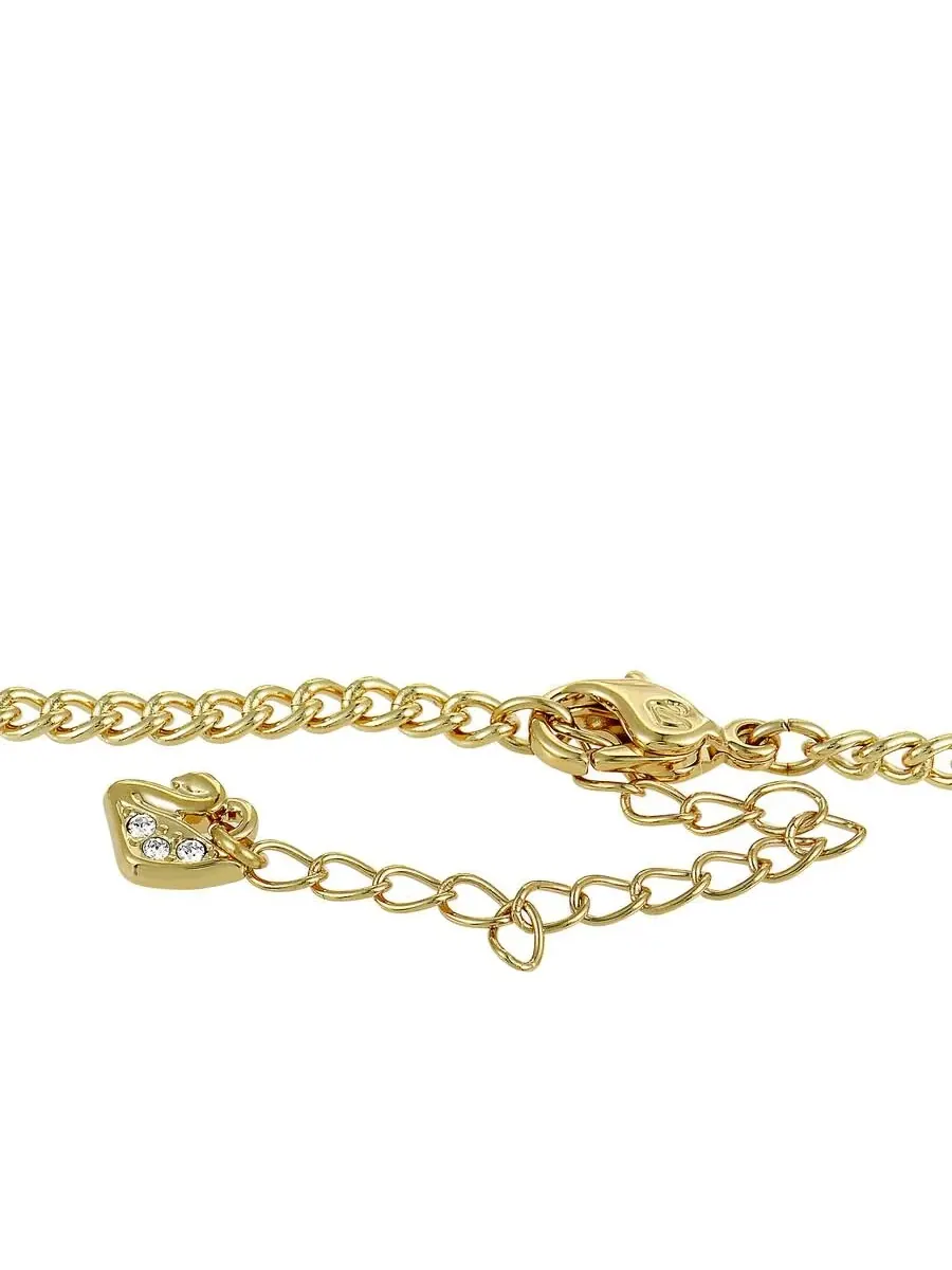 Кристаллическое ожерелье Swarovski Gipsy с желтым золотым покрытием — изображение 3 из 4, оттенок мульти