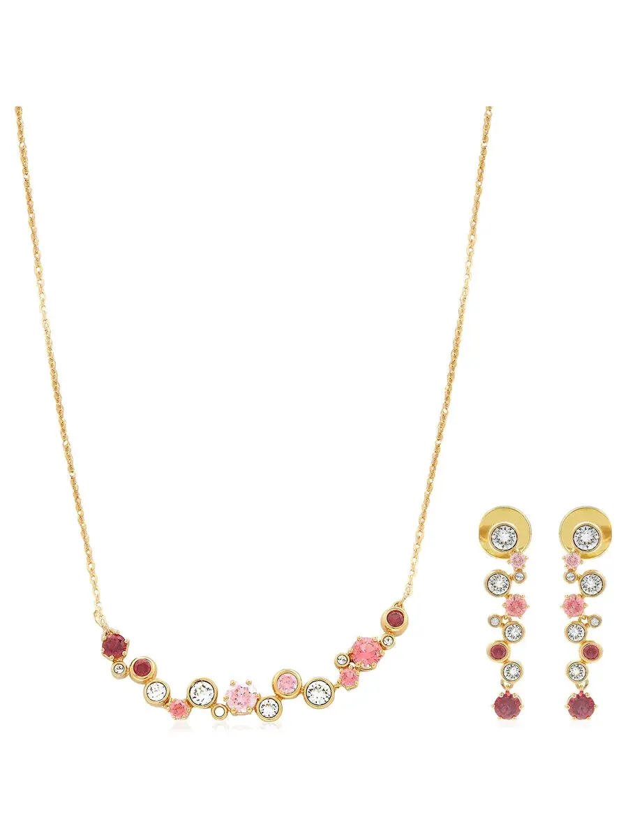 Набор Swarovski в золотом тоне Constella — изображение 1 из 7, оттенок красный