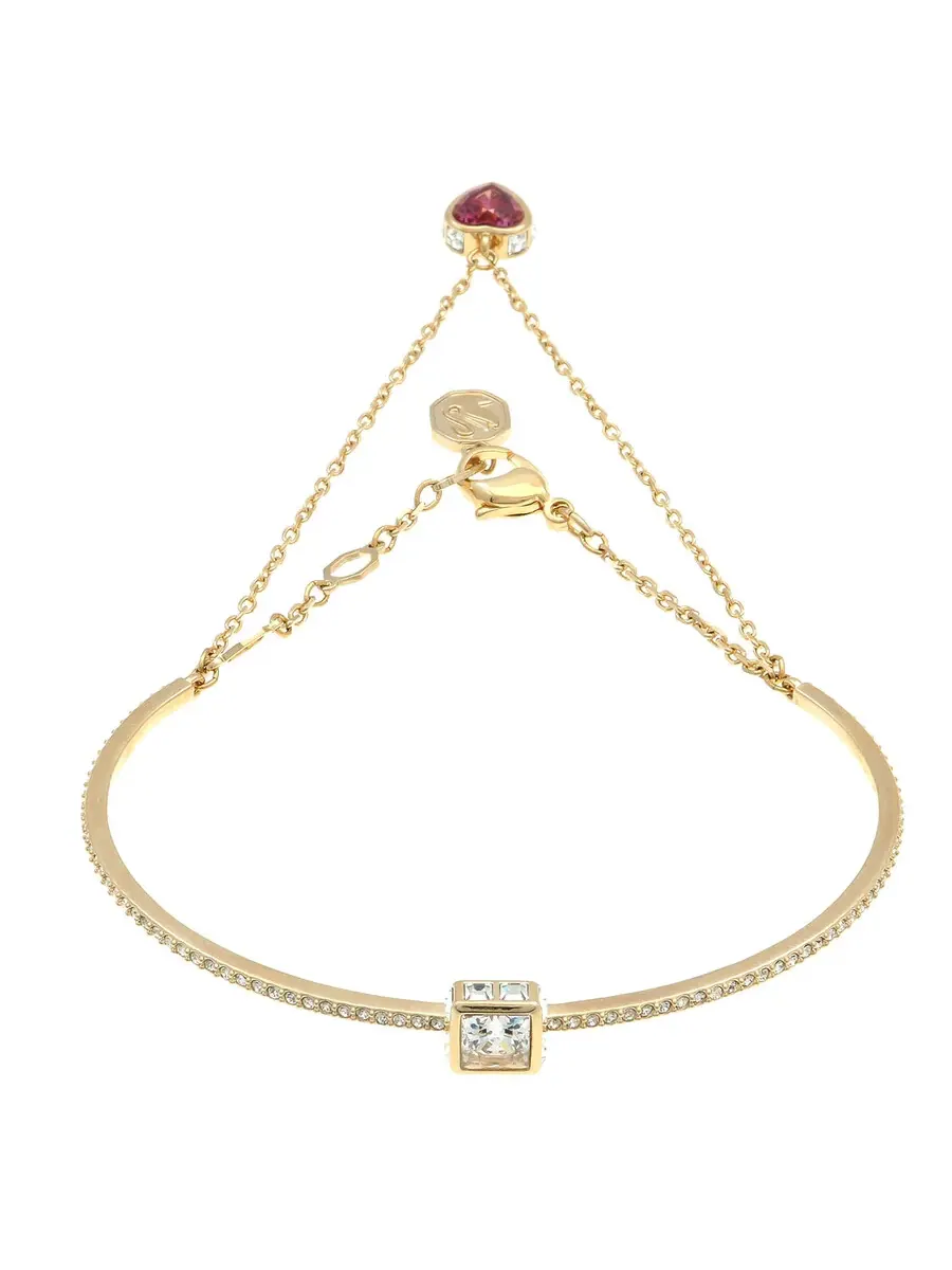 Браслет Swarovski Chroma красное/золотое сердце — изображение 1 из 4, оттенок красный/золотистый