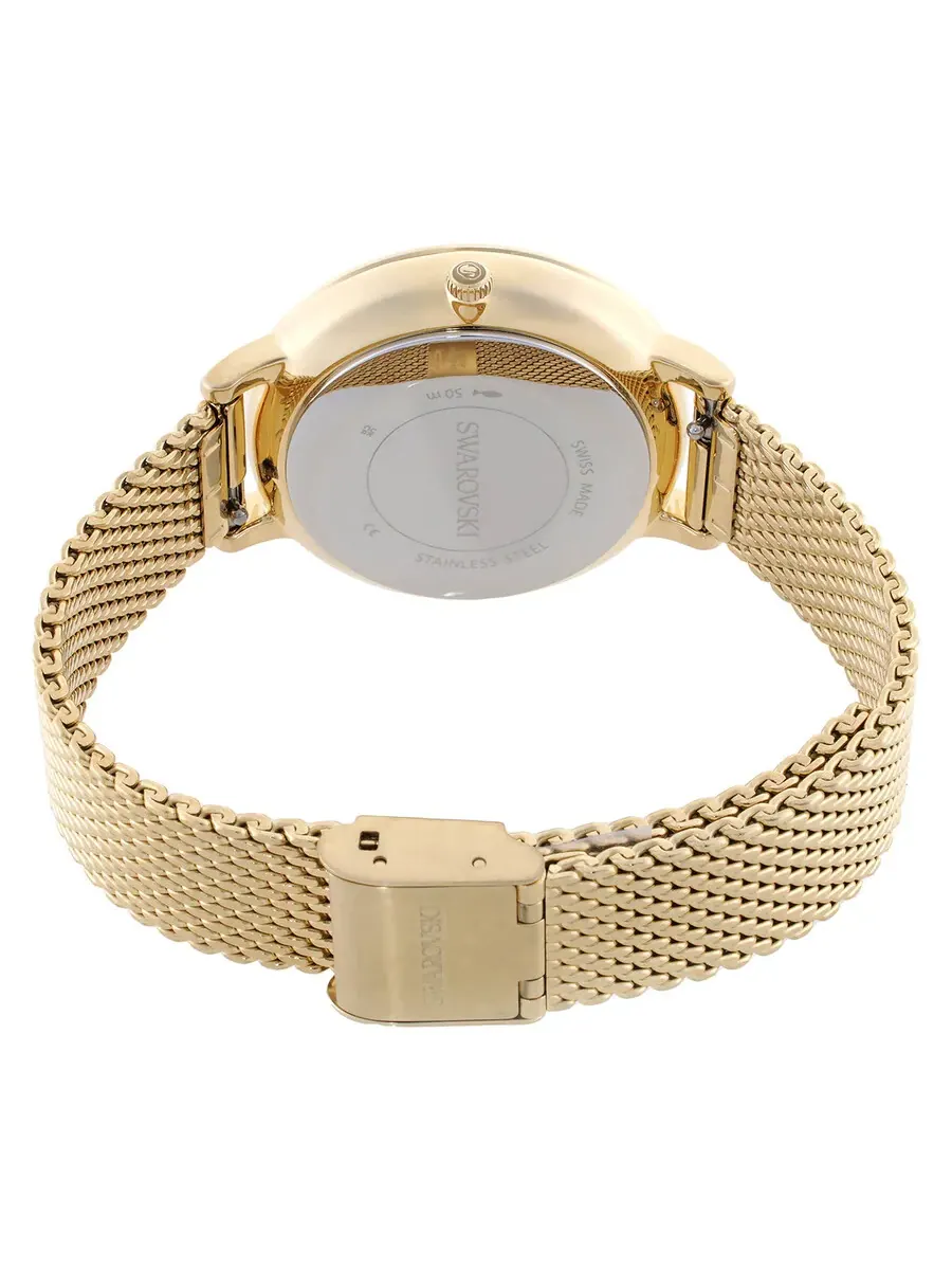 Женские часы Swarovski Clarica с кварцевым механизмом, кристаллы, модель 5740823 — изображение 3 из 3, оттенок золотистый