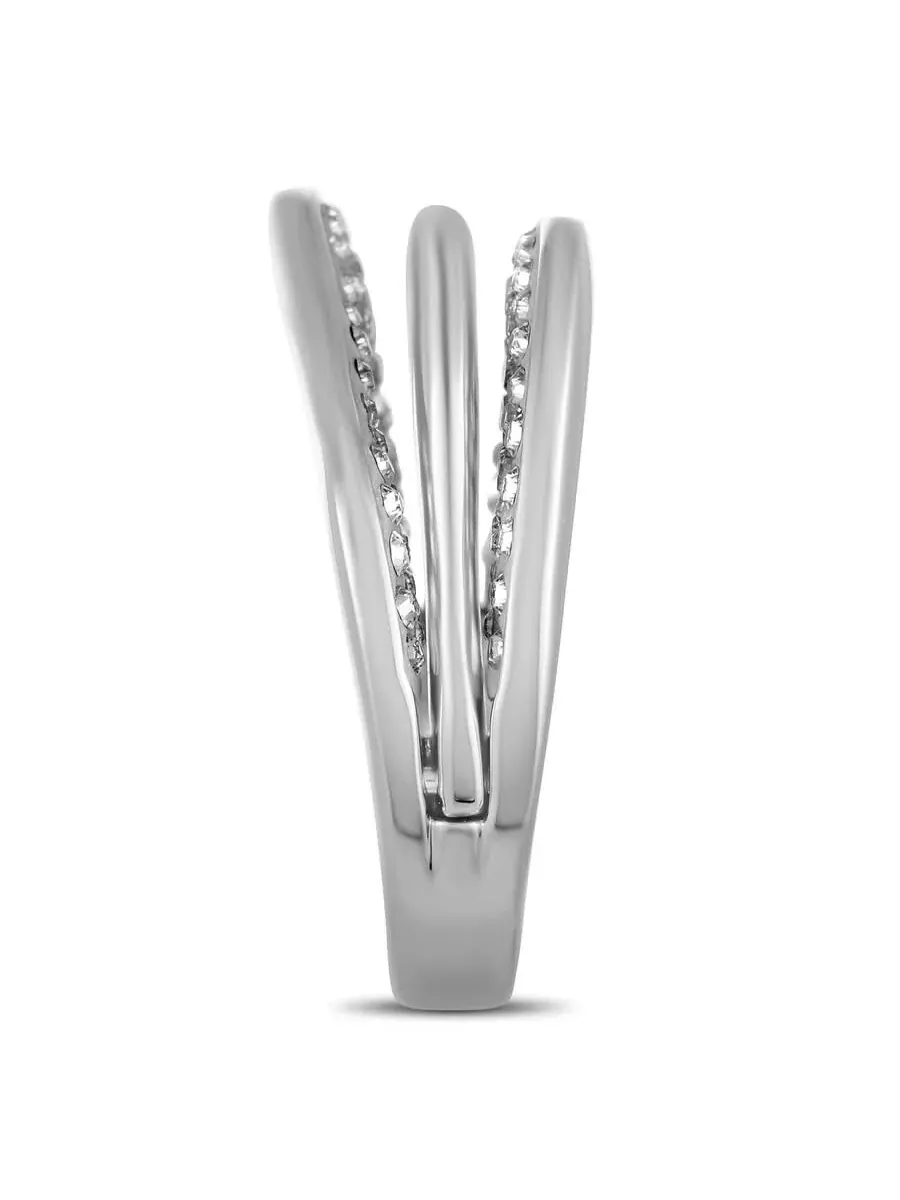 Кольцо Swarovski Hilly с кристаллами, родиевое покрытие — изображение 3 из 6, оттенок мульти