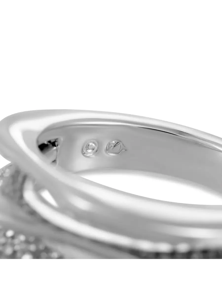 Кольцо Swarovski Hilly с кристаллами, родиевое покрытие — изображение 5 из 6, оттенок мульти