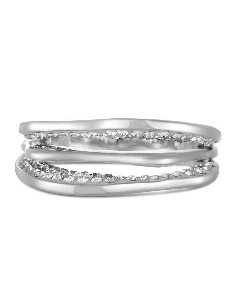 Кольцо Swarovski Hilly с кристаллами, родиевое покрытие — изображение 6 из 6, оттенок мульти