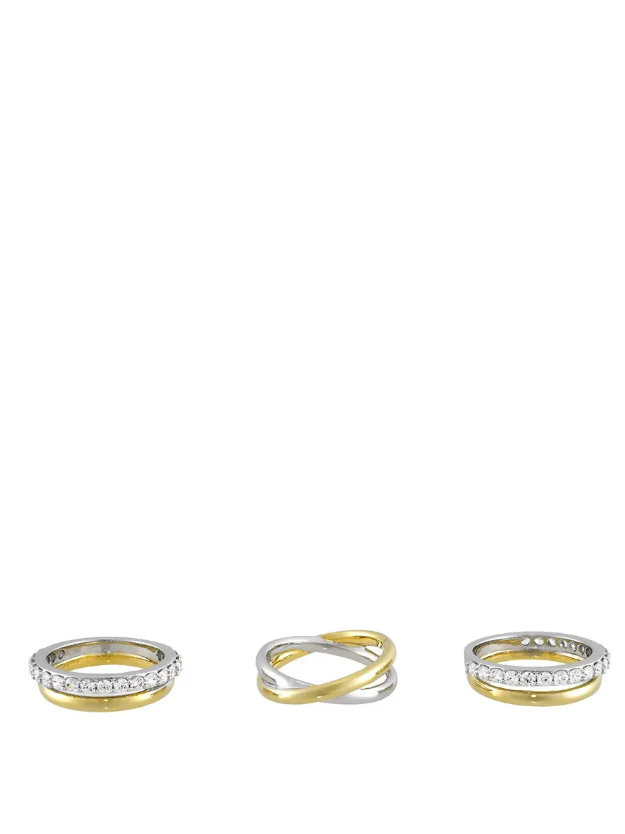 Коктейльное кольцо Swarovski Hyperbola — изображение 2 из 3, оттенок золотистый/белый