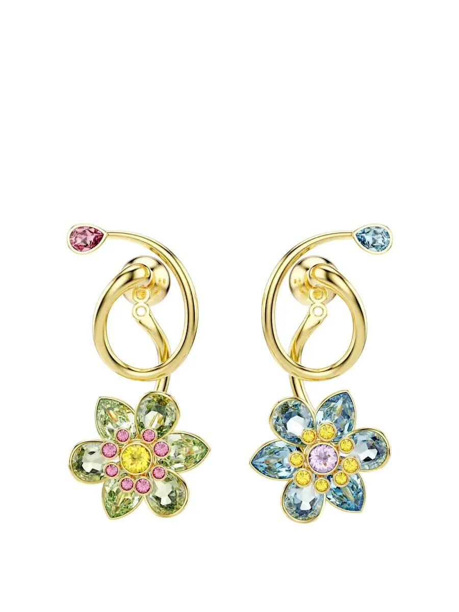 Асимметричные серьги-подвески Swarovski Idyllia — изображение 2 из 4, оттенок мульти