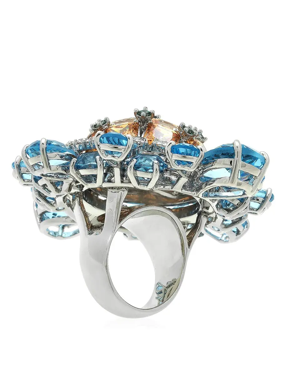 Коктейльное кольцо Swarovski Curiosa многоцветное, размер 52 (US 5.75) — изображение 3 из 3, оттенок мульти