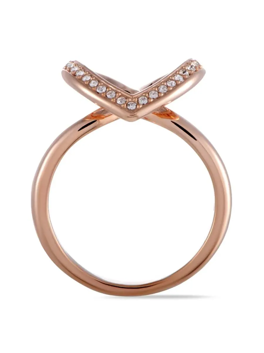 Кольцо Swarovski Cupidon с розовым золотым покрытием и кристаллами — изображение 2 из 6, оттенок мульти