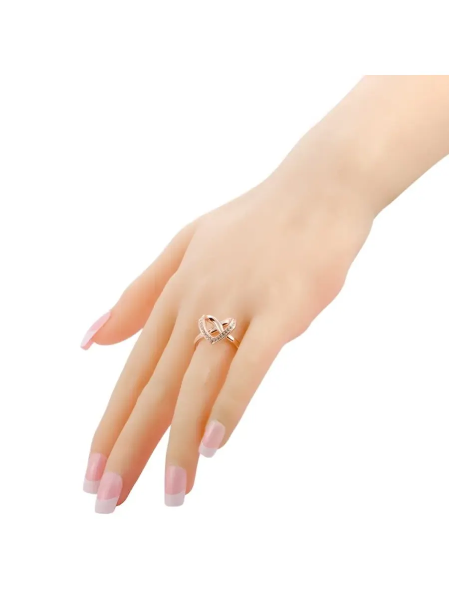 Кольцо Swarovski Cupidon с розовым золотым покрытием и кристаллами — изображение 4 из 6, оттенок мульти