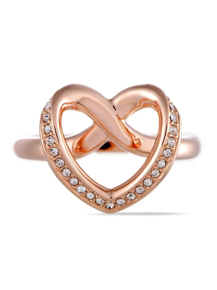 Кольцо Swarovski Cupidon с розовым золотым покрытием и кристаллами — изображение 5 из 6, оттенок мульти