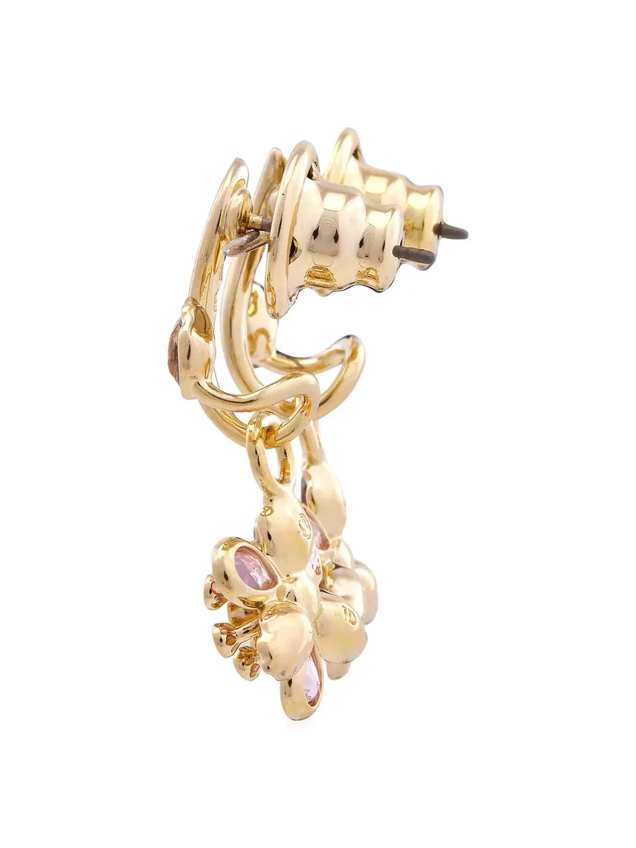 Серьги Swarovski Idyllia с комбинированной огранкой, набор из 3 штук — изображение 2 из 4, оттенок мульти