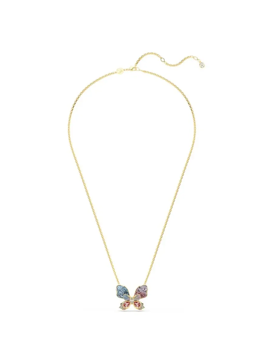 Ожерелье Swarovski Idyllia с многоцветной кристальной бабочкой — изображение 3 из 4, оттенок мульти