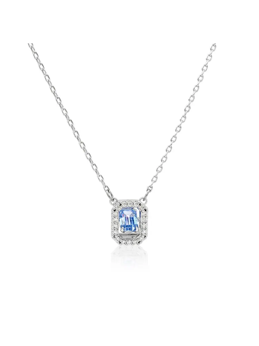 Ожерелье Swarovski Millenia с огранкой восьмиугольником, ступенчатой огранкой — изображение 1 из 4, оттенок светло-голубой