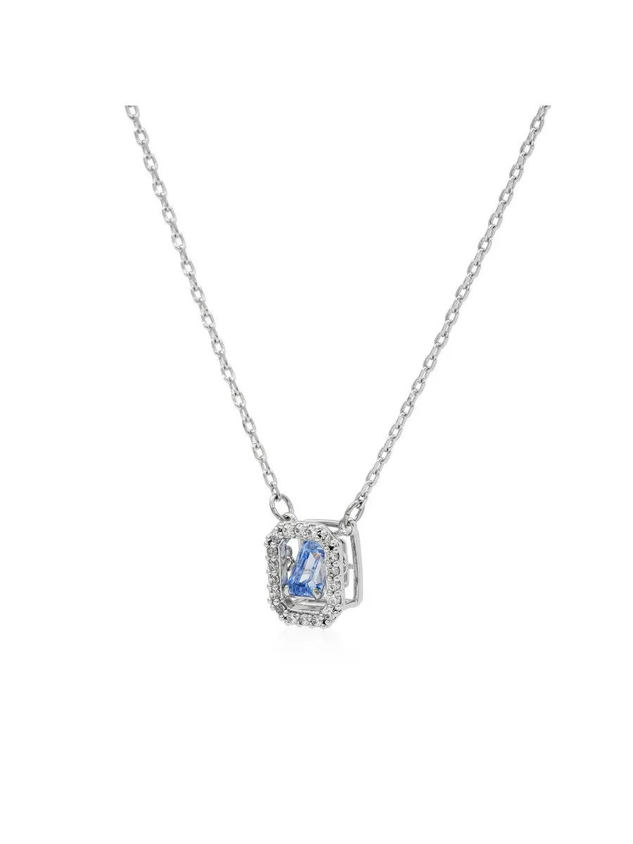 Ожерелье Swarovski Millenia с огранкой восьмиугольником, ступенчатой огранкой — изображение 3 из 4, оттенок светло-голубой