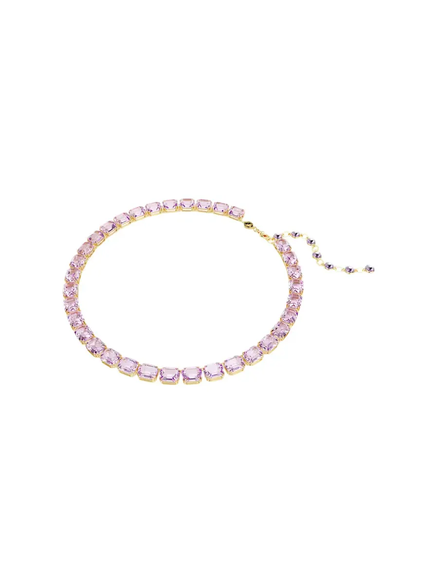 Ожерелье Swarovski Millenia Tennis — изображение 2 из 5, оттенок фиолетовый/золотистый
