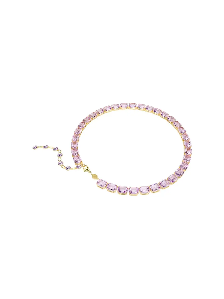 Ожерелье Swarovski Millenia Tennis — изображение 3 из 5, оттенок фиолетовый/золотистый