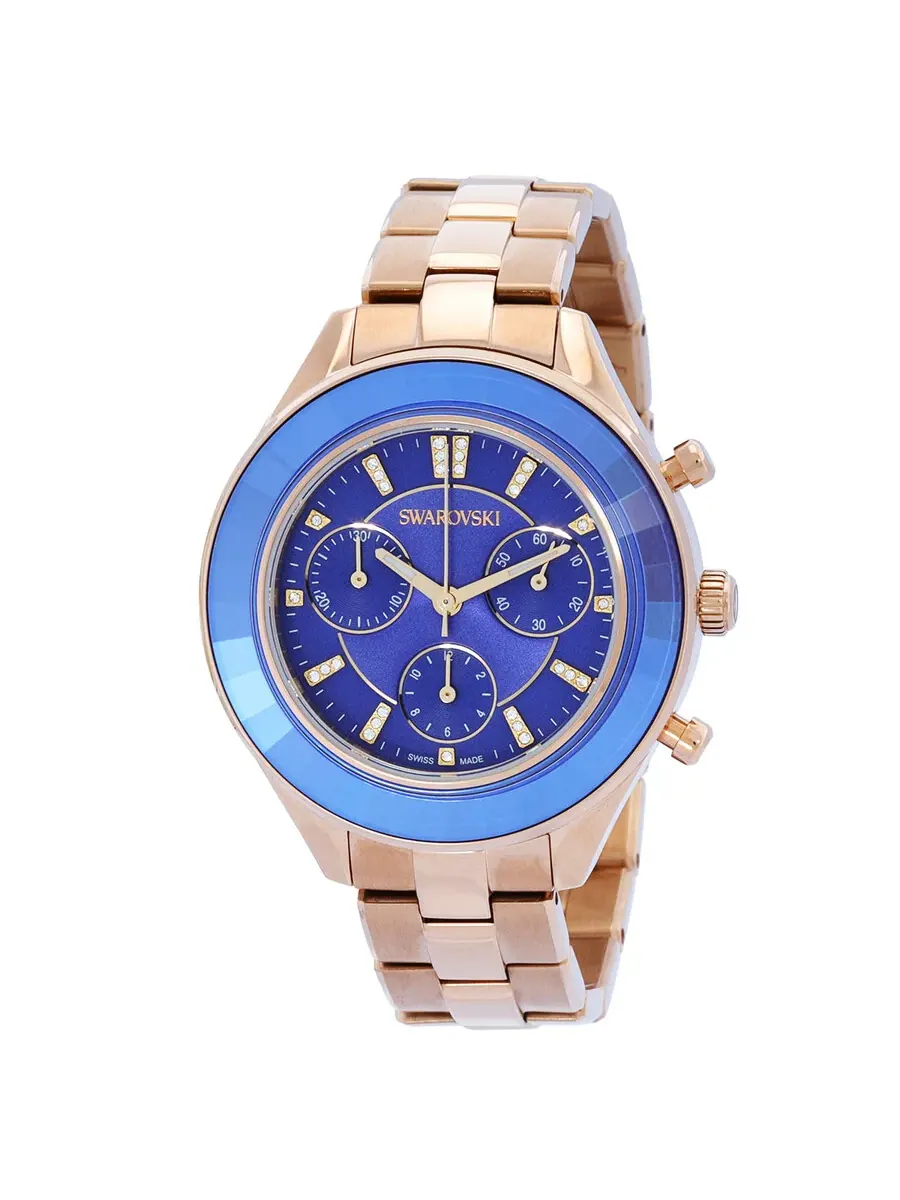 Часы Swarovski Octea Lux Sport Chronograph Quartz Crystal Blue Dial Unisex Watch 5632481 — изображение 1 из 3