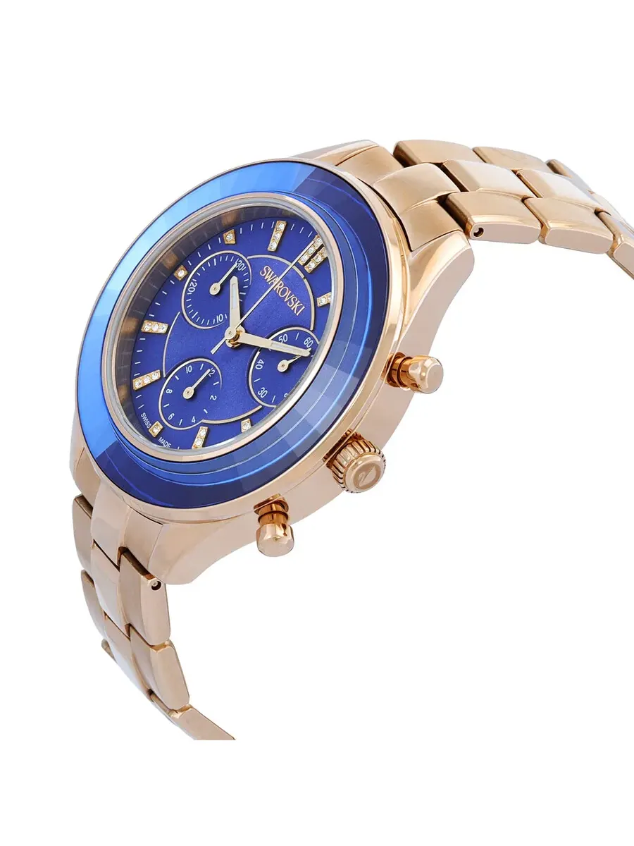 Часы Swarovski Octea Lux Sport Chronograph Quartz Crystal Blue Dial Unisex Watch 5632481 — изображение 2 из 3