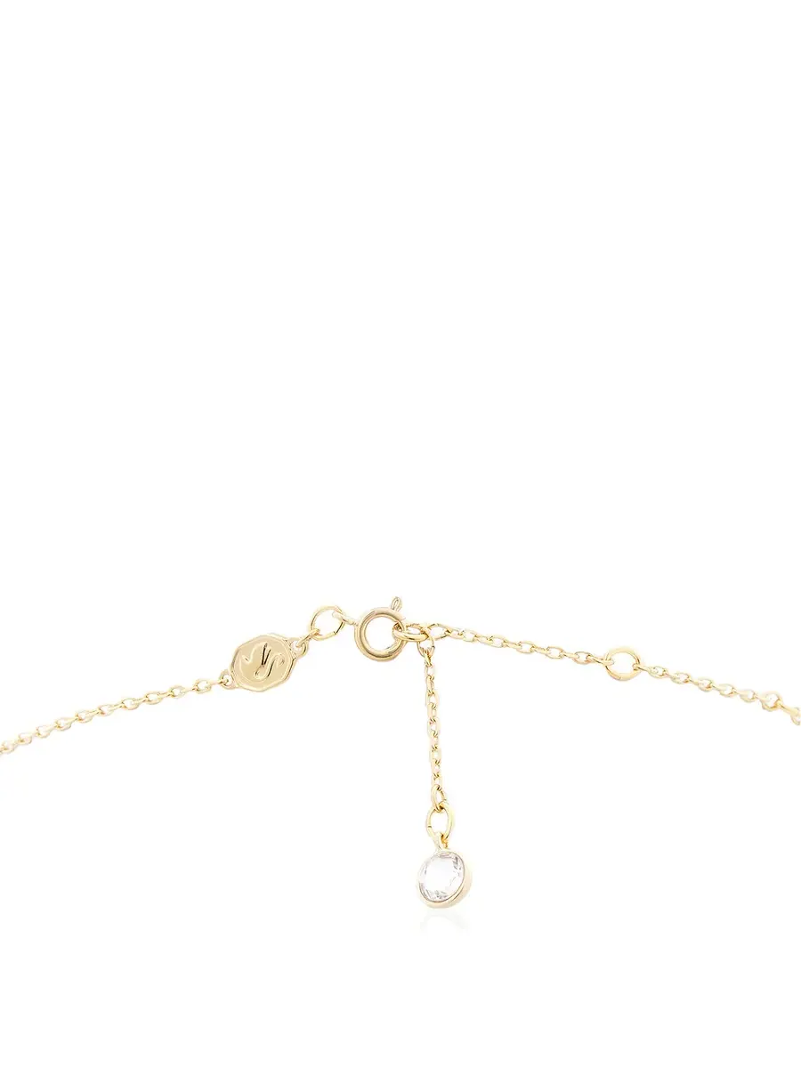 Кулон-ожерелье Swarovski с подвеской в форме груши Stilla — изображение 4 из 4, оттенок зеленый/золотистый