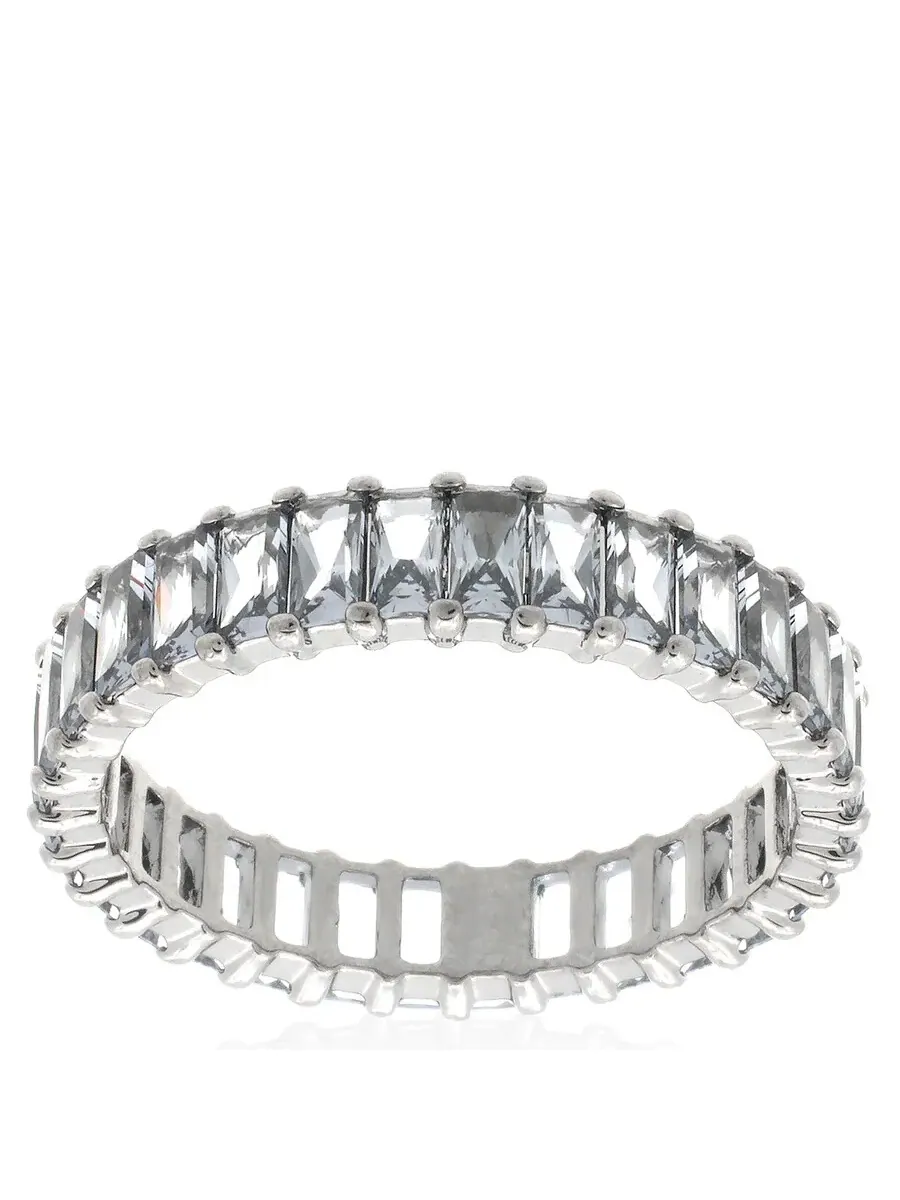 Кольцо Swarovski Matrix Band, рутений — изображение 3 из 3, оттенок серебристый