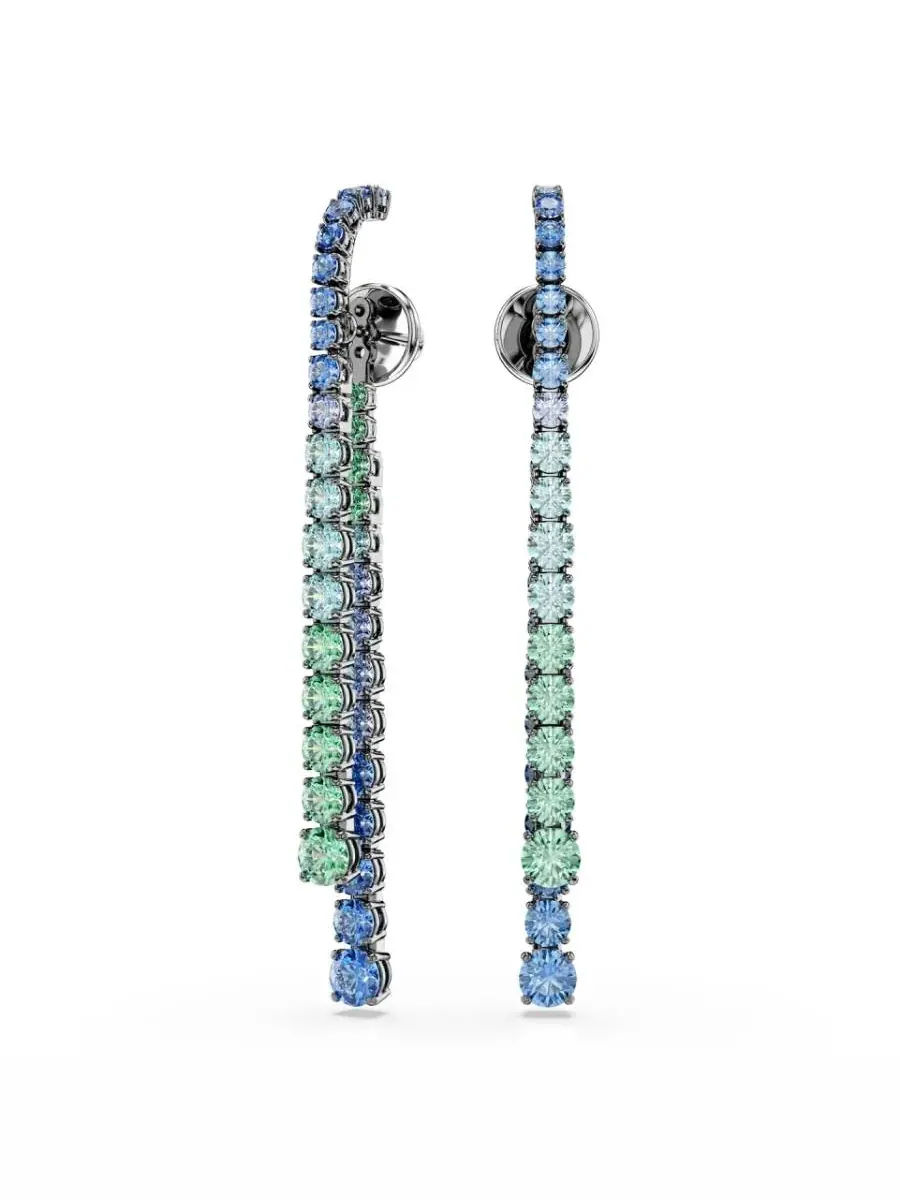 Женские серьги Swarovski Matrix с золотым покрытием — изображение 1 из 4, оттенок мульти