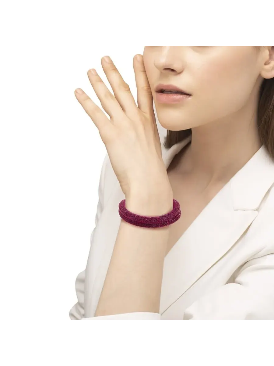 Браслет Swarovski Stardust с темно-красными кристаллами, артикул 5139748-S, маленький размер — изображение 5 из 6