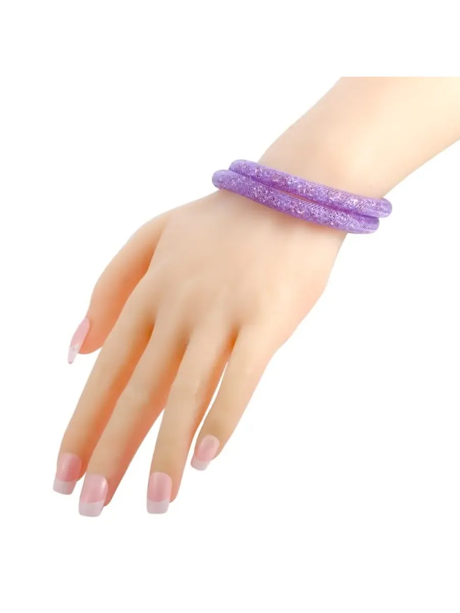Браслет Swarovski Stardust Mauve двойной 5120044-M - Средний — изображение 2 из 7, оттенок мульти