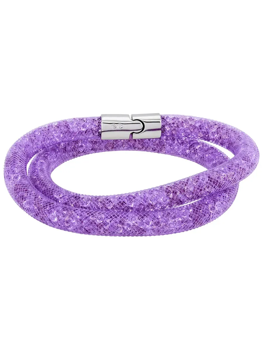 Браслет Swarovski Stardust Mauve двойной 5120044-M - Средний — изображение 4 из 7, оттенок мульти